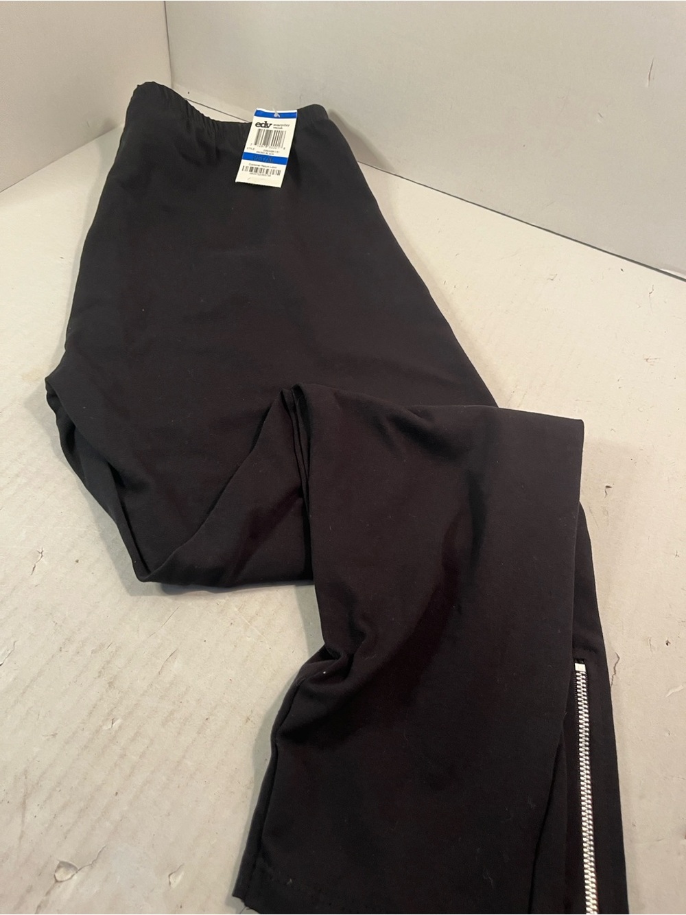 Style & Co. Black Ankle Pants with Zipper Hem